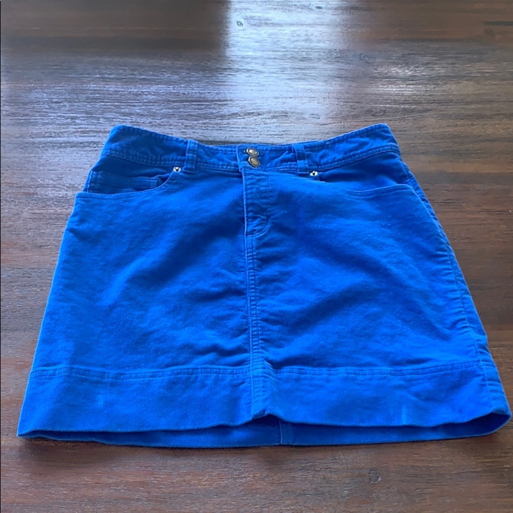 Patagonia Blue Corduroy Skirt